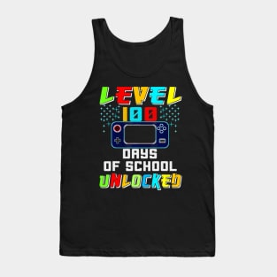 Video Gamer Student 100Th Day Teacher 100 Days Of School Kid Tank Top